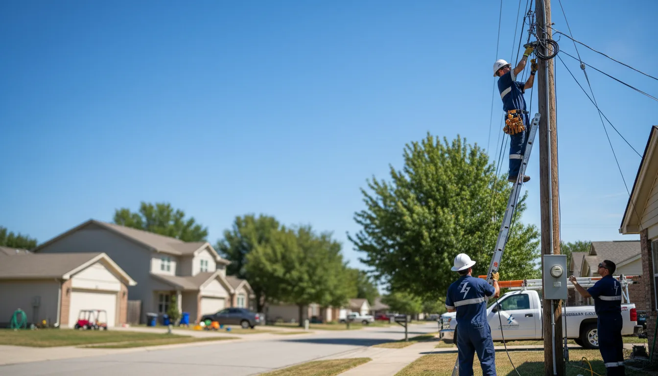 Residential electrician providing installation services in Martins Ferry, OH